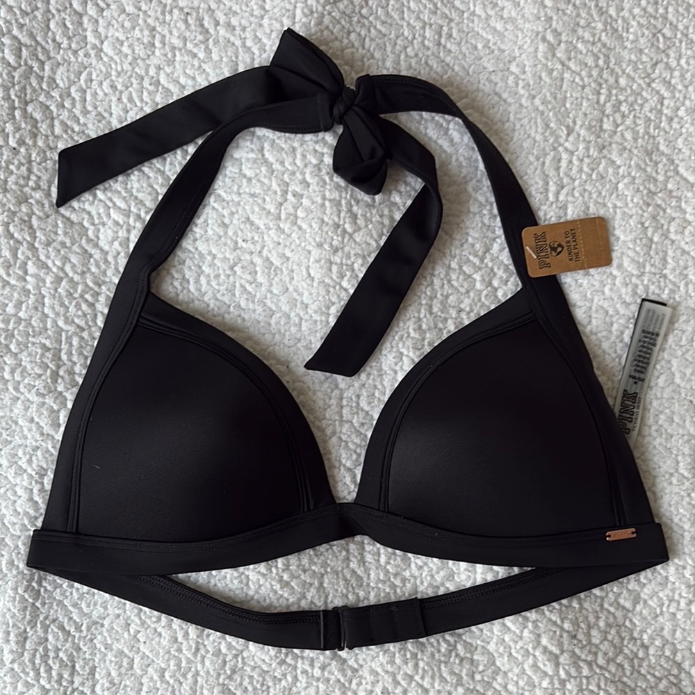 NEW: Victoria’s Secret Black Halter Bikini Top